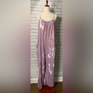 3/$30 WOMEN’S Adjustable  Sleeveless Jumpsuit with Pockets LARGE NWOT